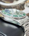 Custom Hulk Max Sub | Stainless Steel Sport Watch | Sapphire Crystal | Oyst Steel Bracelet | Green Ceramic Bezel | Mod