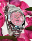 Custom Rose Exp - 36 or 39mm | Pink Dial Stainless Steel | Oyst | Custom Build | Watch Mod | Mod | Exp | Perpetual | Timepiece