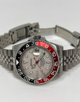 Custom Polar White Coke GMT | Stainless Steel Sport Watch | Sapphire Crystal on Jub Bracelet | Mod | Watch Mod | Custom Watch