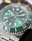 Custom Hulk Max Sub | Stainless Steel Sport Watch | Sapphire Crystal | Oyst Steel Bracelet | Green Ceramic Bezel | Mod