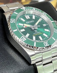 Custom Hulk Max Sub | Stainless Steel Sport Watch | Sapphire Crystal | Oyst Steel Bracelet | Green Ceramic Bezel | Mod
