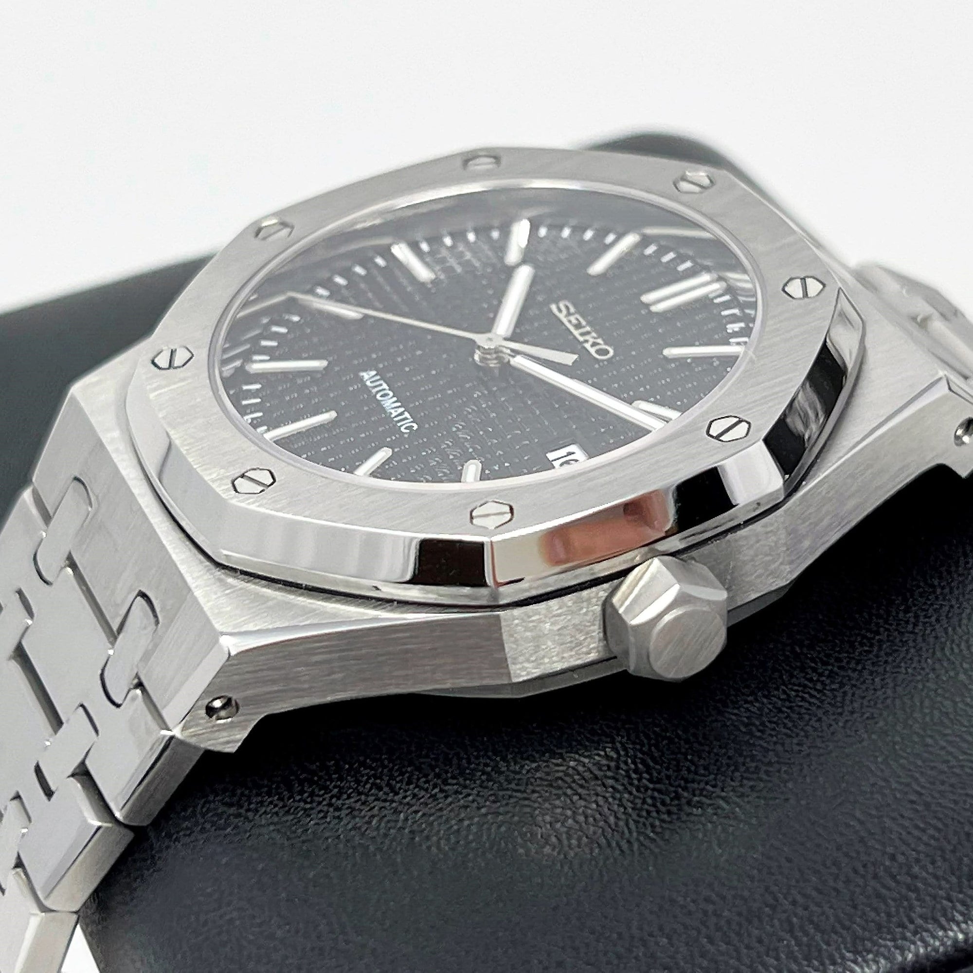 Seikoak 2023 - Modern Black Stainless Steel Sports Watch | Mod | Watch Mod | NH35 Automatic Movement | Luxury Dress Watch | Color Dial