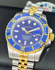 Sunburst Blue - Two Tone Bluesy on Jub , Sapphire Crystal with Ceramic Bezel