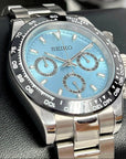 Custom Daytona 40mm - Rare Sky Blue | Stainless Steel | Mecaquartz Watch | Quartz Watch | Seikotona | Seikitona | Seiktona | John Mayer