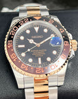 Custom Rootbeer Two Tone GMT Watch | Stainless Steel Sport Watch | Custom Sub | 20mm Oyst Bracelet | Perpetual Date | Sub | 41mm