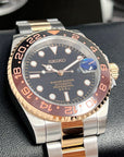 Custom Rootbeer Two Tone GMT Watch | Stainless Steel Sport Watch | Custom Sub | 20mm Oyst Bracelet | Perpetual Date | Sub | 41mm