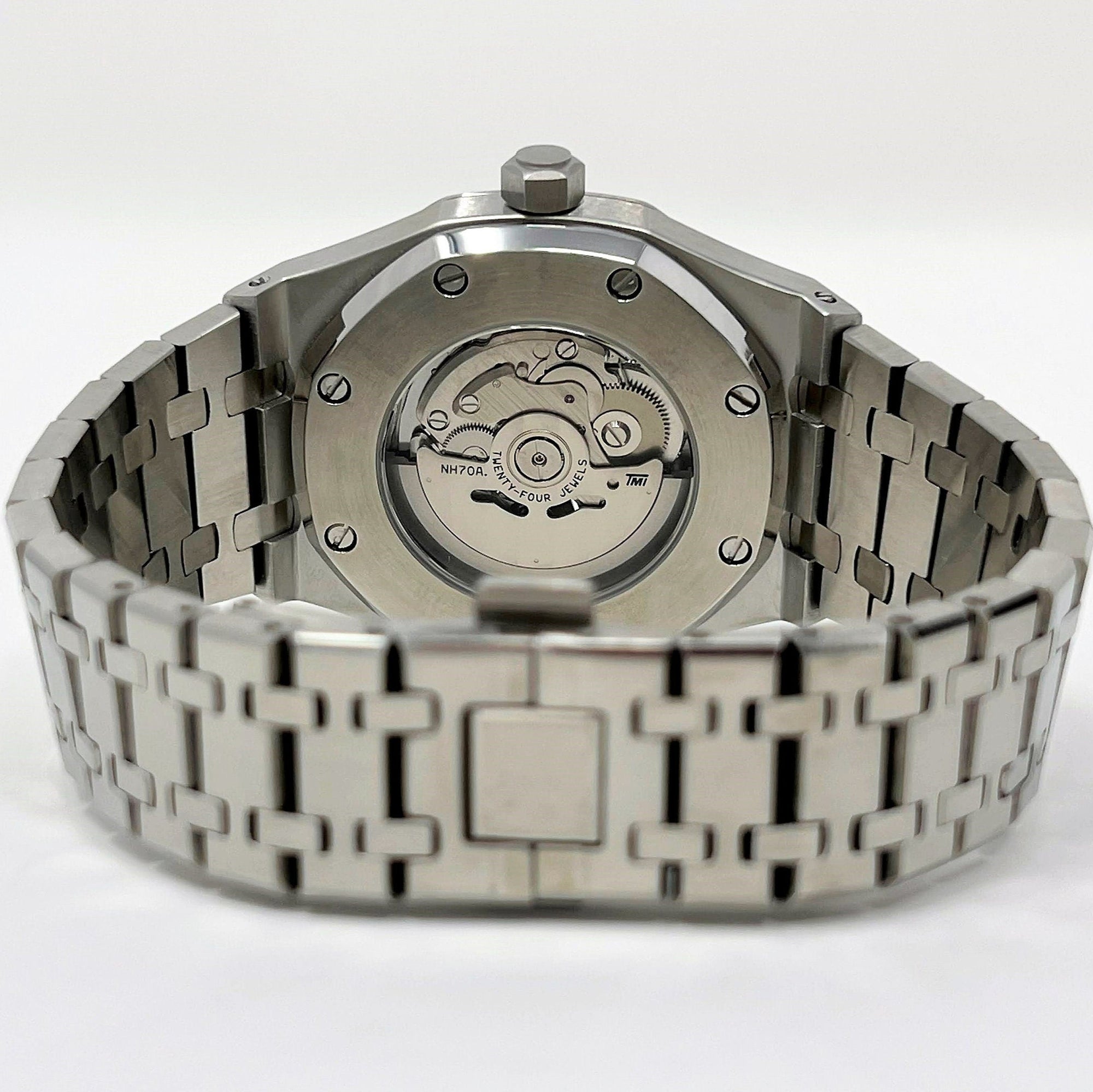 Seikoak Skeleton | New | Modern Stainless Steel | Luxury Watch | Ghost Mod | Watch Mod | Open Heart | Open Case Watch | Transparent