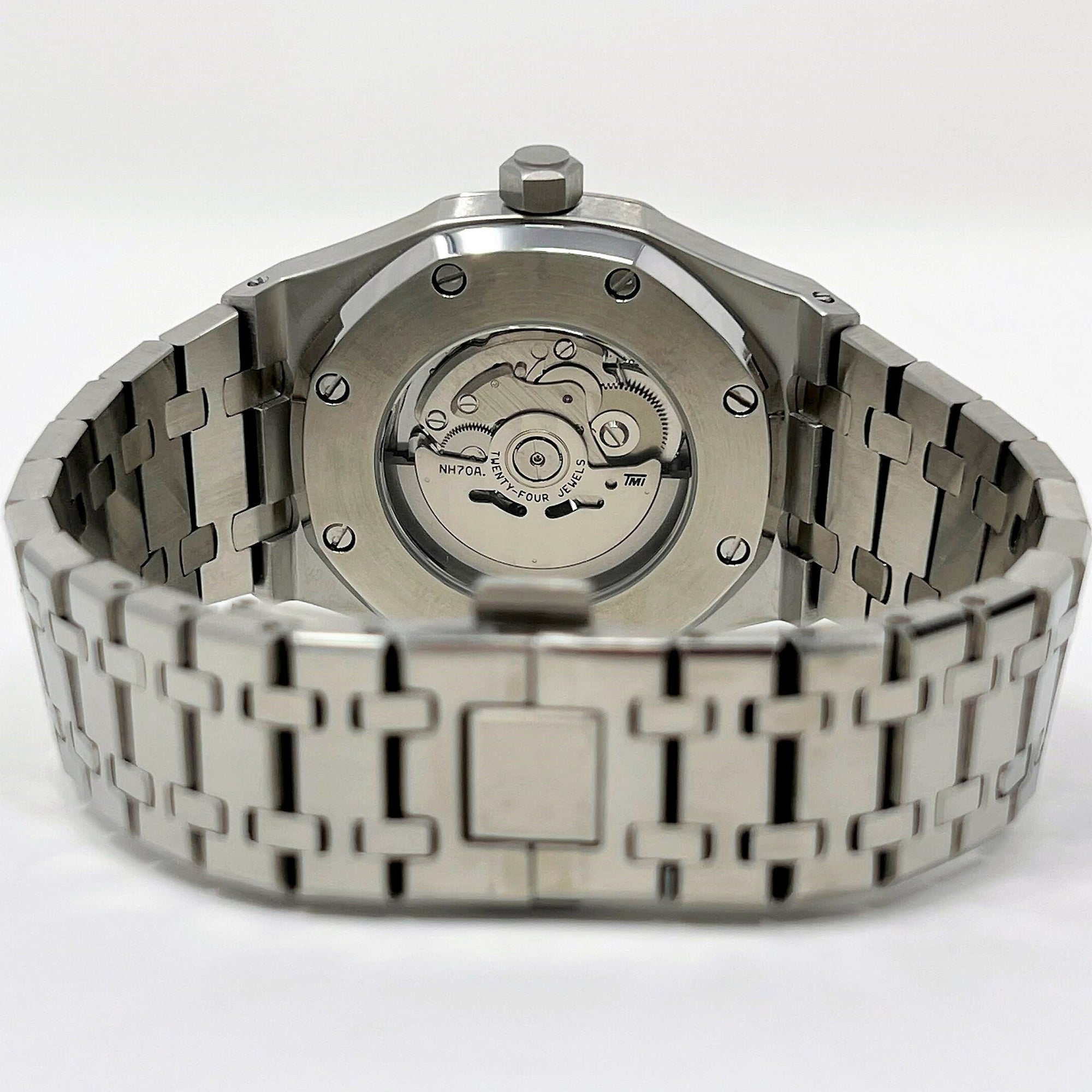 Seikoak Skeleton | Modern Stainless Steel | Luxury Watch | Ghost Mod | Watch Mod | Open Heart | Open Case Watch | Transparent
