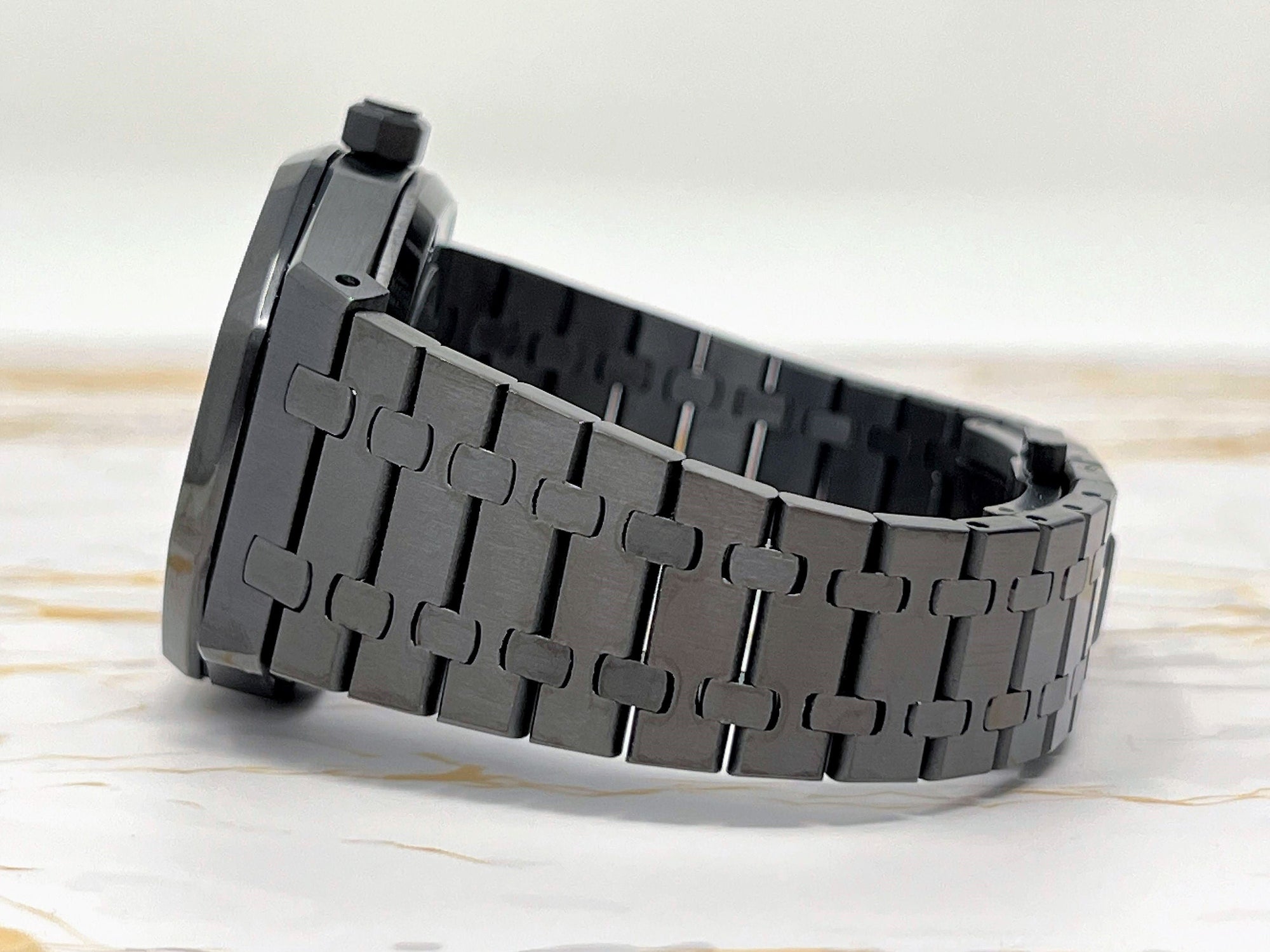 Seikoak Skeleton Watch | Blacked Out See Through Open Heart | Skeleton Watch Movement | Black Wristwatch | Mens Watch | Watch Mod | NH70