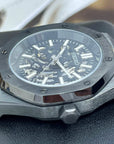 Seikoak Skeleton Watch | Blacked Out See Through Open Heart | Skeleton Watch Movement | Black Wristwatch | Mens Watch | Watch Mod | NH70