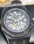 Seikoak Skeleton Watch | Blacked Out See Through Open Heart | Skeleton Watch Movement | Black Wristwatch | Mens Watch | Watch Mod | NH70