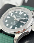 Seikonaut Green Modern Diver - Mod | Turtle Dial | NH36 Day Date Automatic | Rubber Dive Watch | Sport Watch | Men's Watch
