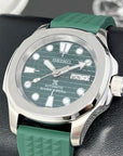 Seikonaut Green Modern Diver - Mod | Turtle Dial | NH36 Day Date Automatic | Rubber Dive Watch | Sport Watch | Men's Watch