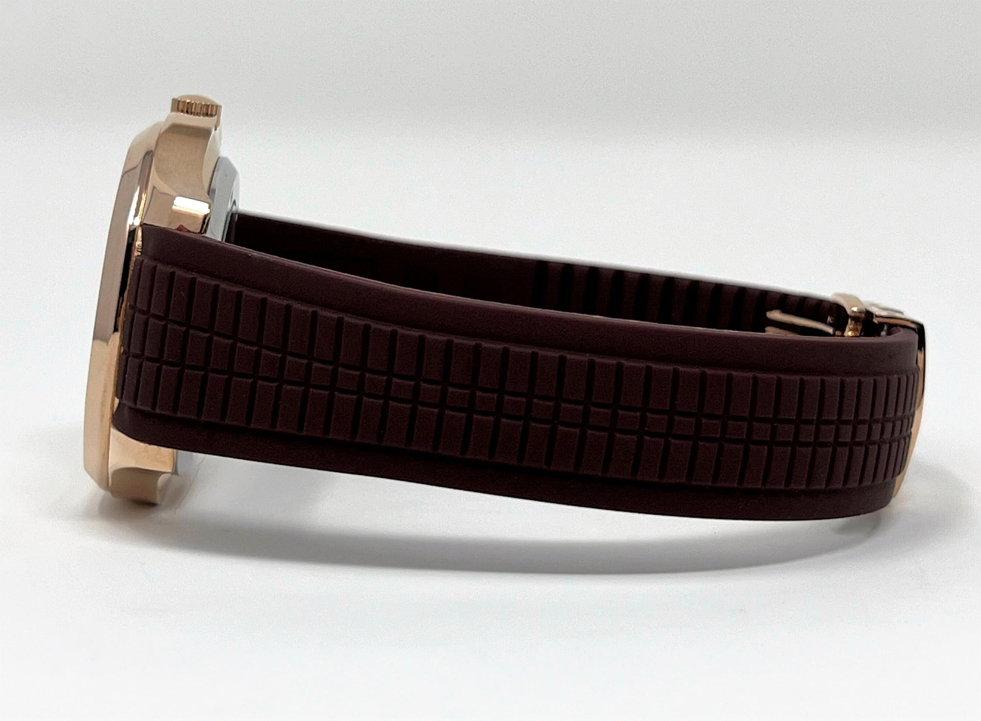Seikonaut - Brown with Rose Gold on Rubber - Modern Automatic Dress Sport Watch | Watch Mod | Mod | Custom Mod | Custom Built Watch