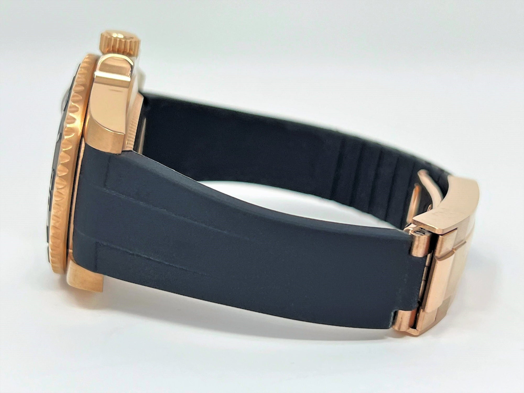 Custom Yacht Watch | Rose Gold | Men's Watch | Dive Watch | Rubber Strap | Mod | Custom Mod | Watch Mod | Diver| Bronze