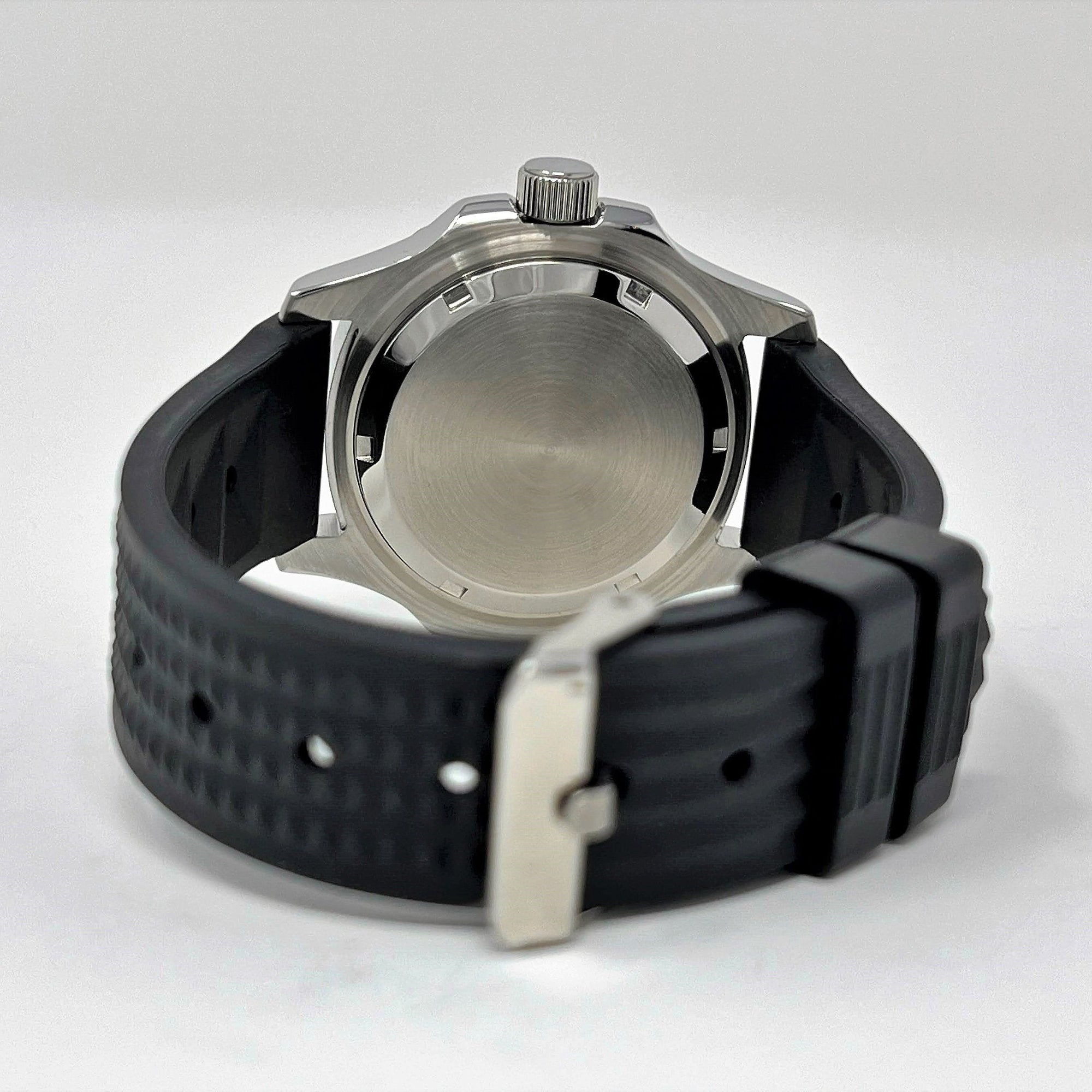 Custom Seikonaut Luxury Modern Diver | Turtle Dial | with NH36 Day Date Automatic Movement | Black Rubber | Sport Watch | Men's Watch