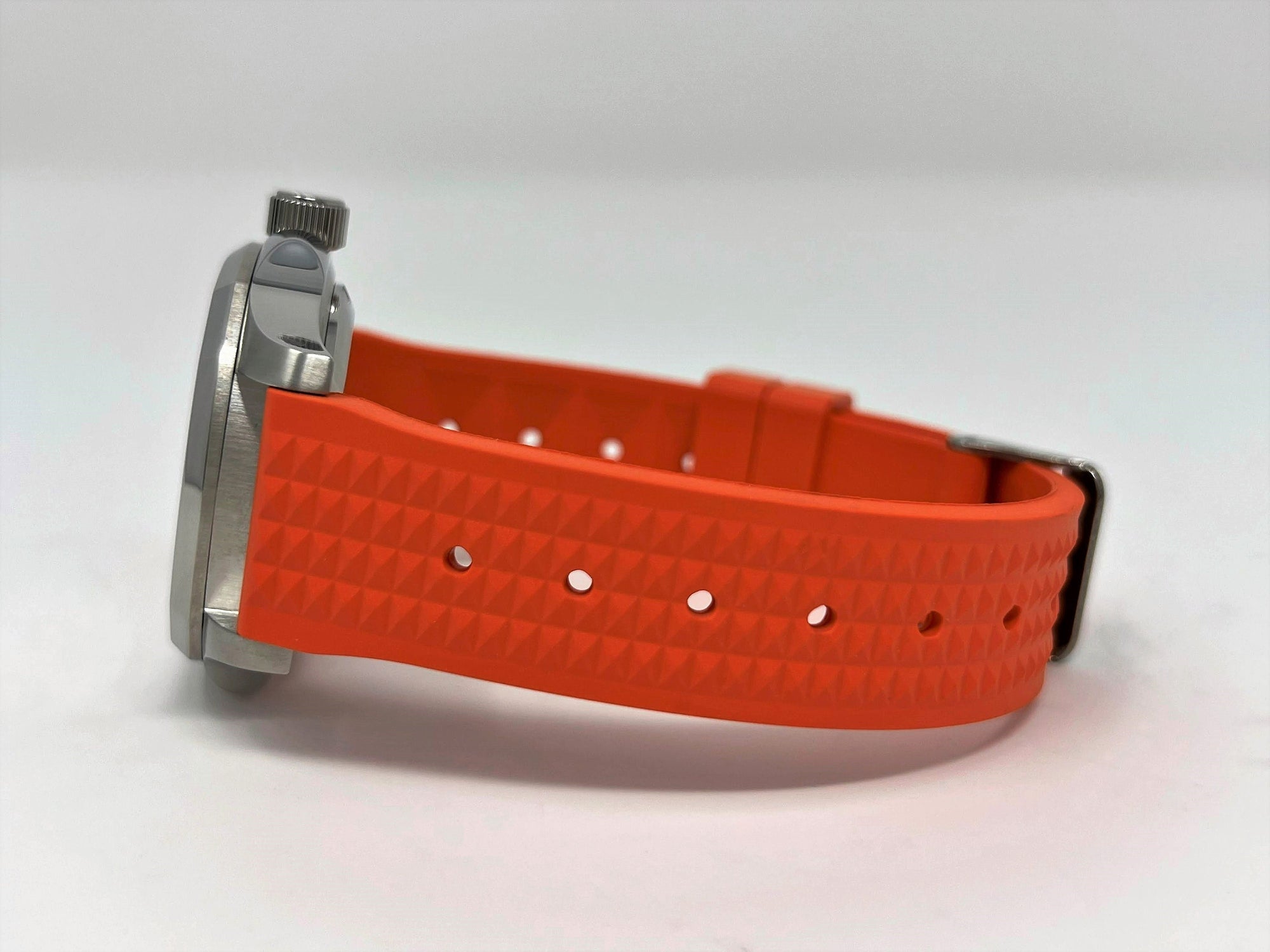 Custom Seikonaut Orange Modern Diver Watch | Turtle Dial | Rubber Dive Watch | Sport Watch | Men's Watch | NH36 Automatic Movement