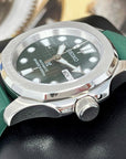 Seikonaut Green Modern Diver - Mod | Turtle Dial | NH36 Day Date Automatic | Rubber Dive Watch | Sport Watch | Men's Watch