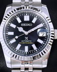 Custom Luxury Black Datejust 36mm or 39mm | Fluted Bezel | Jub | Date | with NH35 | Mod | Watch Mod | Custom Watch | DJ36