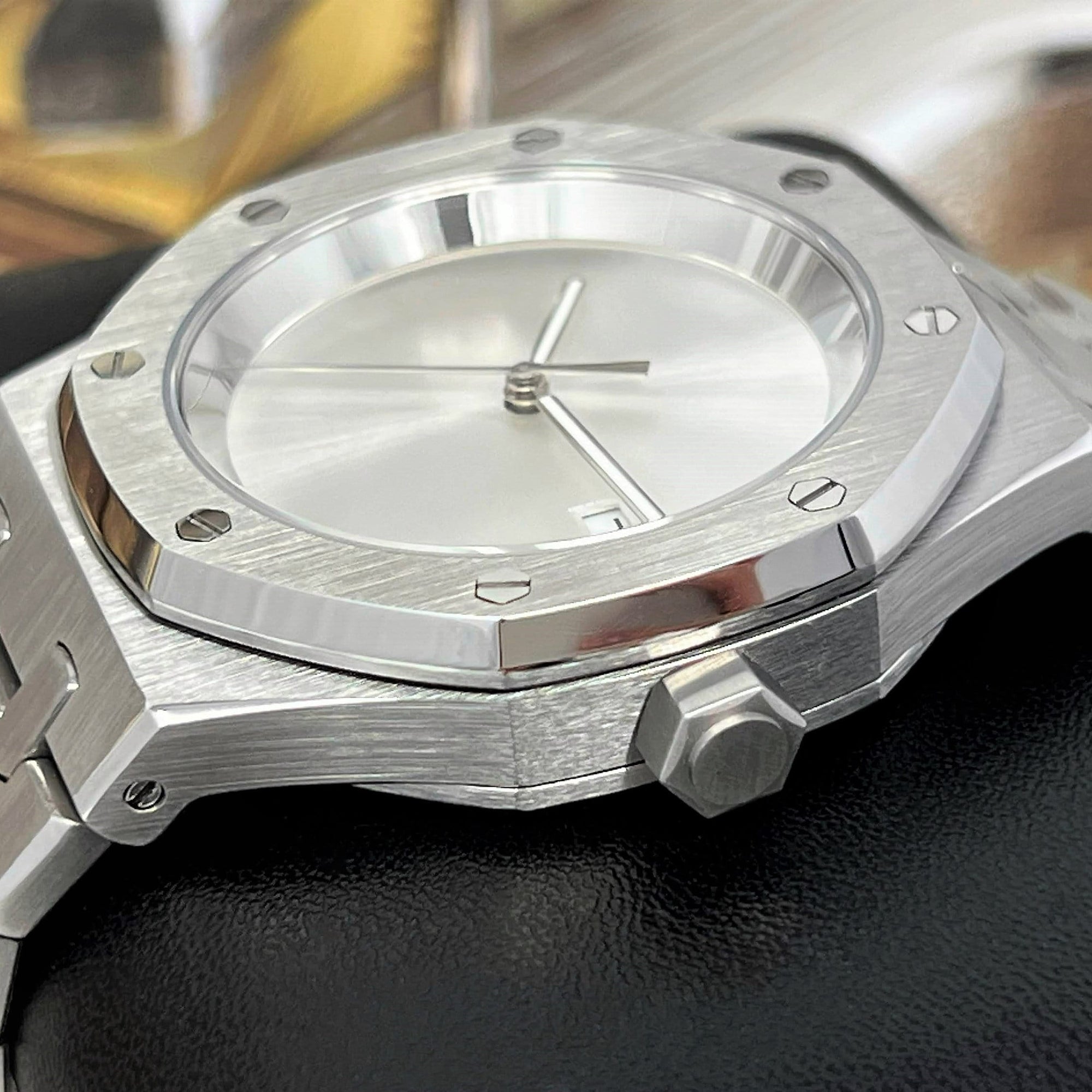 Oak Drake - Custom Luxury Wristwatch | 42mm | Royal | Oak | Waffle Dial | Premium Luxury | Men's Watch | Mod | Watch Mod | Ghost