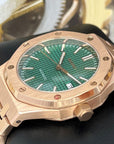 Custom Seikoak Rose Gold Luxury Watch | Green Dial | Mod | Watch Mod | Custom Watch | NH35 Automatic Movement | 42mm | Steel Sport
