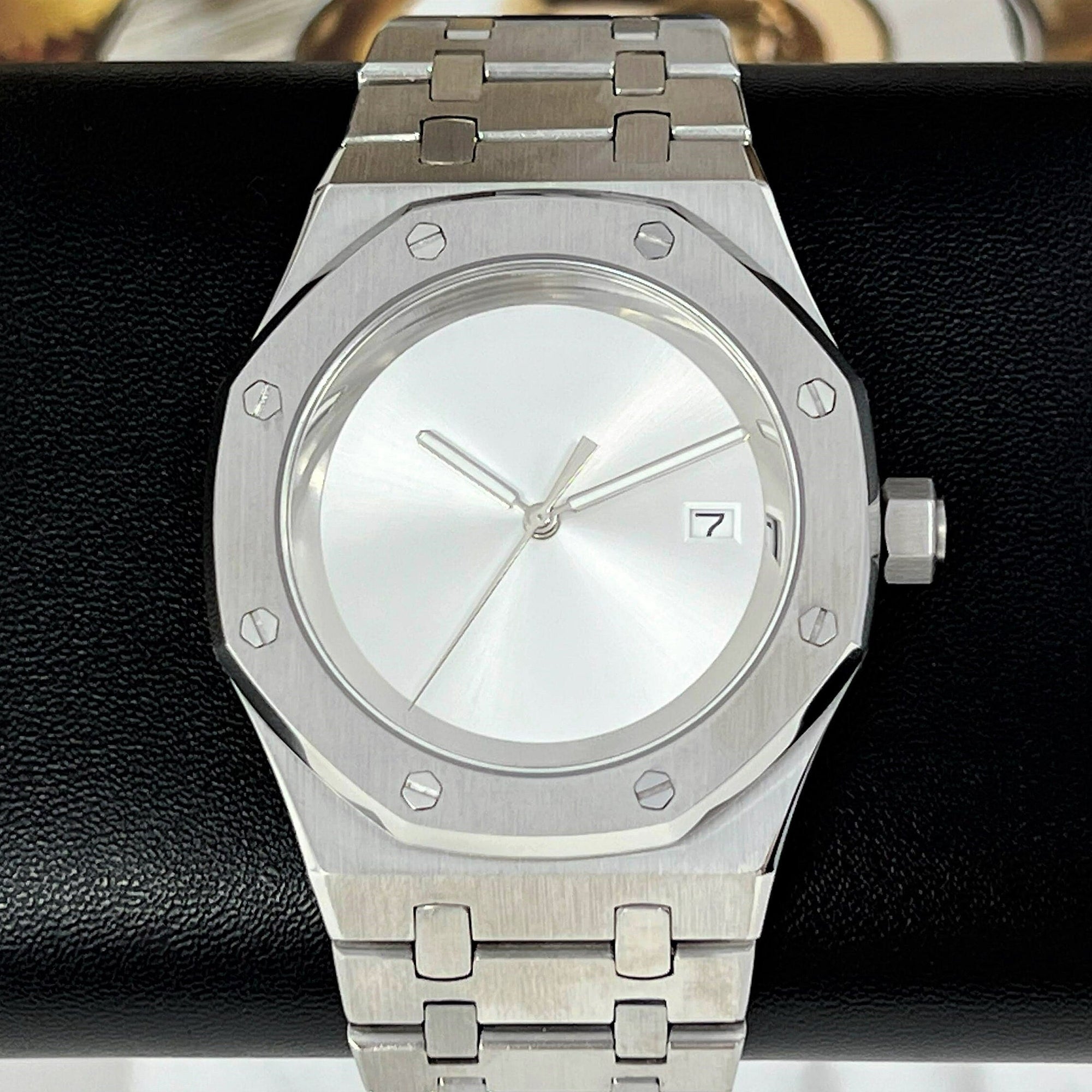 Oak Drake - Custom Luxury Wristwatch | 42mm | Royal | Oak | Waffle Dial | Premium Luxury | Men's Watch | Mod | Watch Mod | Ghost