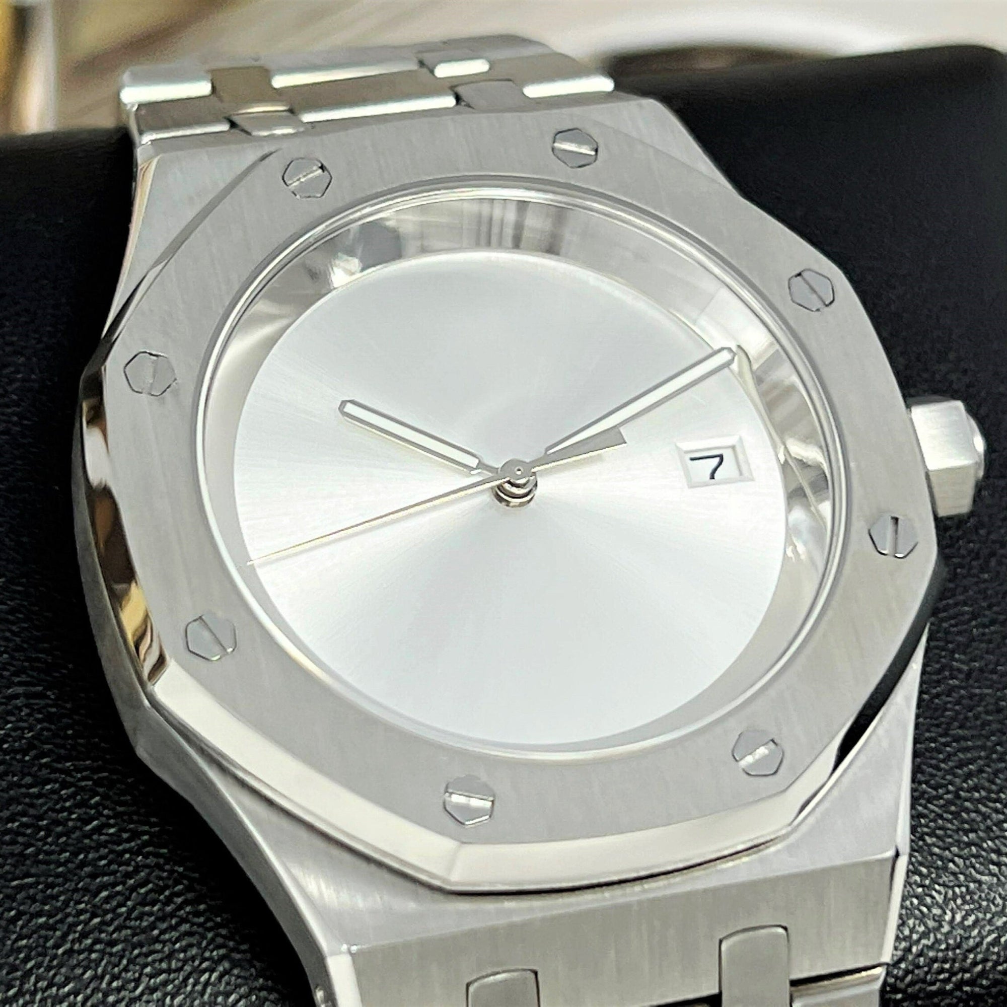 Oak Drake - Custom Luxury Wristwatch | 42mm | Royal | Oak | Waffle Dial | Premium Luxury | Men's Watch | Mod | Watch Mod | Ghost