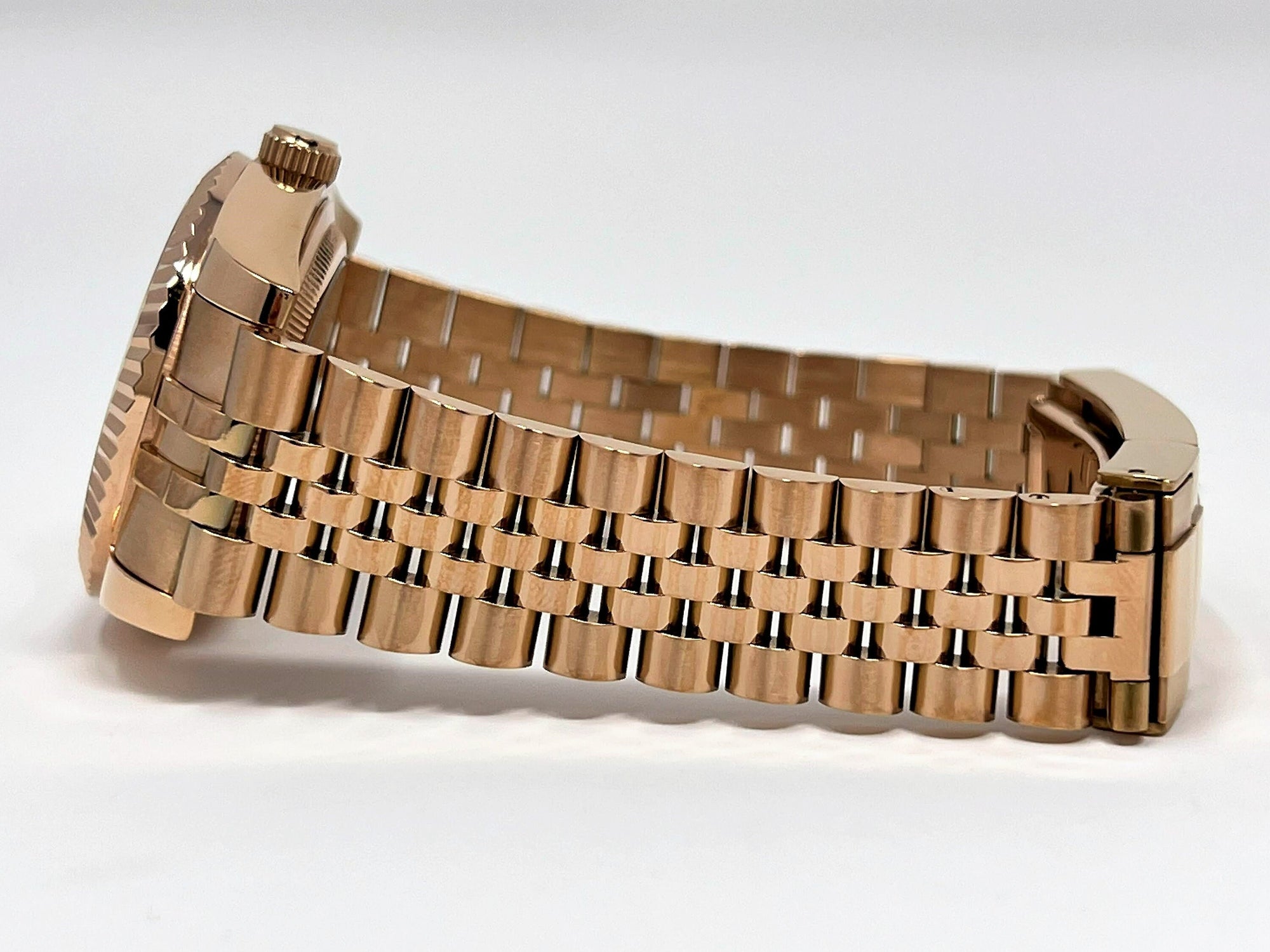 Custom Palm Green Rose Gold DJ | 36mm or 39mm | Fluted Bezel | Jub | Date | NH35 | Mod | Watch Mod | Custom Watch | Bronze Watch