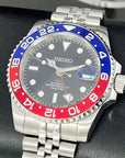 Custom Pepsi - 4 Hand GMT - Blue and Red - with NH34 movement - 41mm - Dual Two Timezone - Automatic Custom Watch - Watch Mod