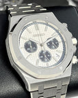 Seikoak Luxury Chronograph Watch | Panda Dial on Stainless Steel | Men's Sport Watch 42mm | Royal | Oak | Waffle Dial | VK63 Wristwatch