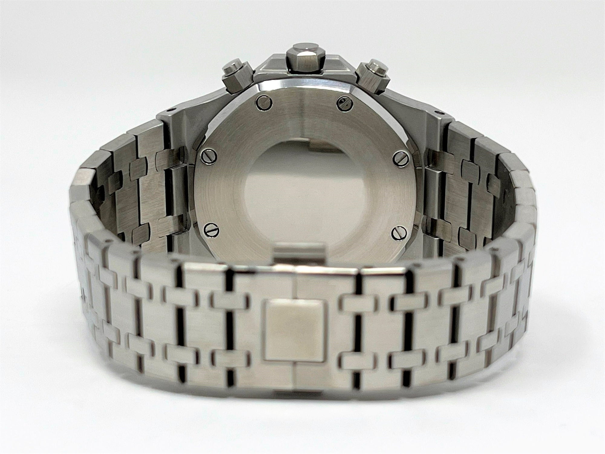 Seikoak Luxury Chronograph Watch | Panda Dial on Stainless Steel | Men's Sport Watch 42mm | Royal | Oak | Waffle Dial | VK63 Wristwatch