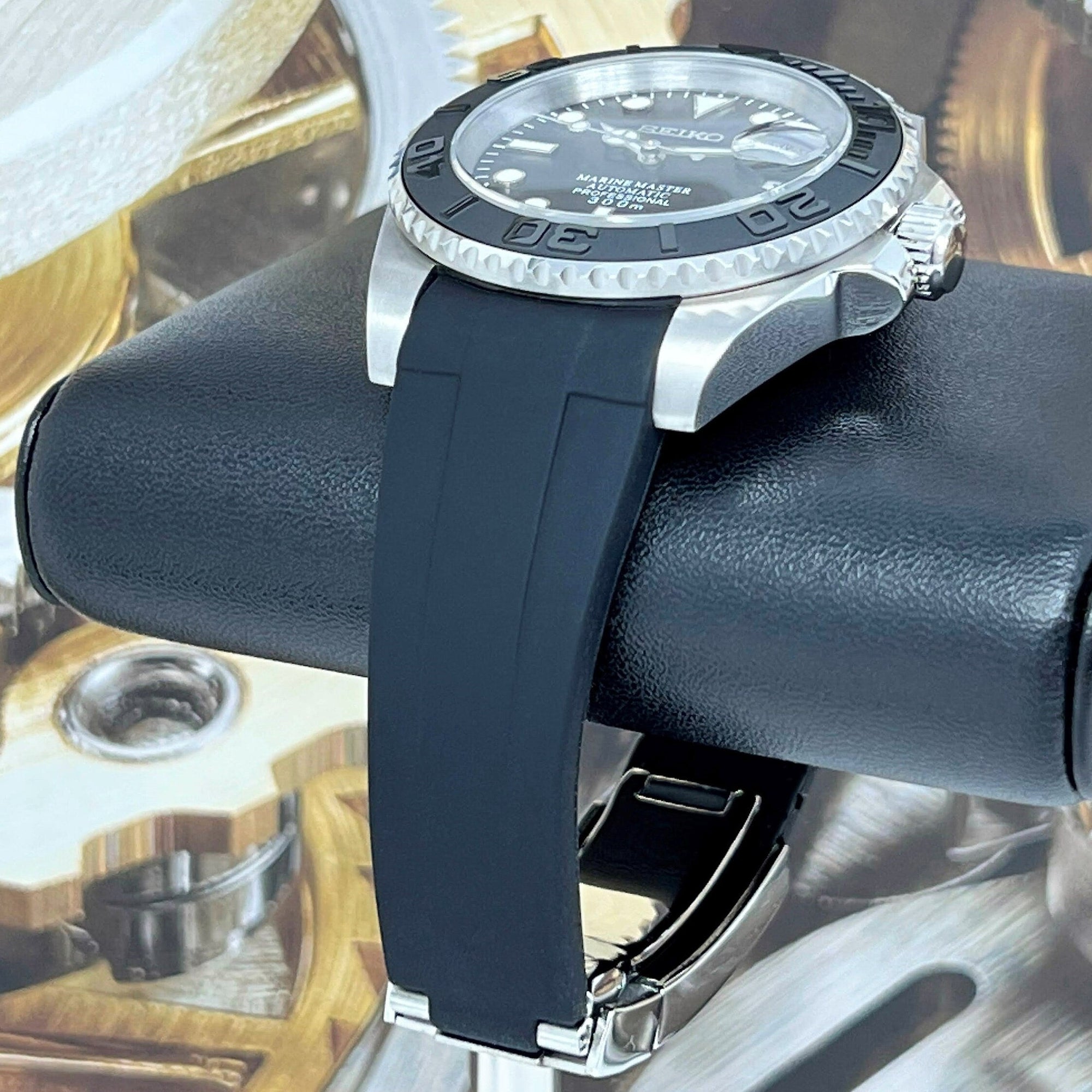 Custom Yacht | Stainless Steel | Men's Watch | Dive Watch | Rubber Strap | Mod | Custom Mod | Watch Mod | Silver Diver