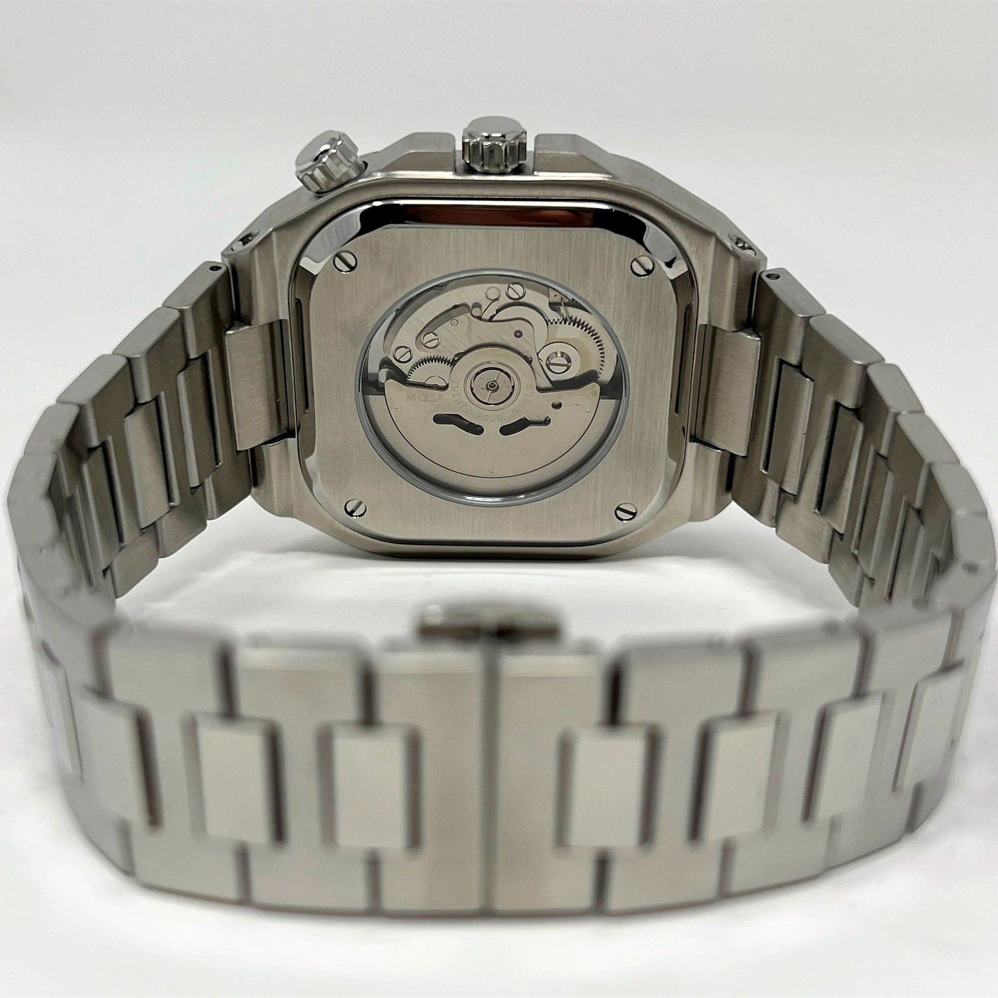 Custom Modern Square Watch - Luxury Geometric Shell | Stainless Steel | Mod | NH35 | Premium Luxury Wristwatch | Watch Mod