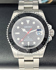 Custom Carbon Fiber Yacht with Red Second Hand | Modern Stainless Steel Sport Watch |
