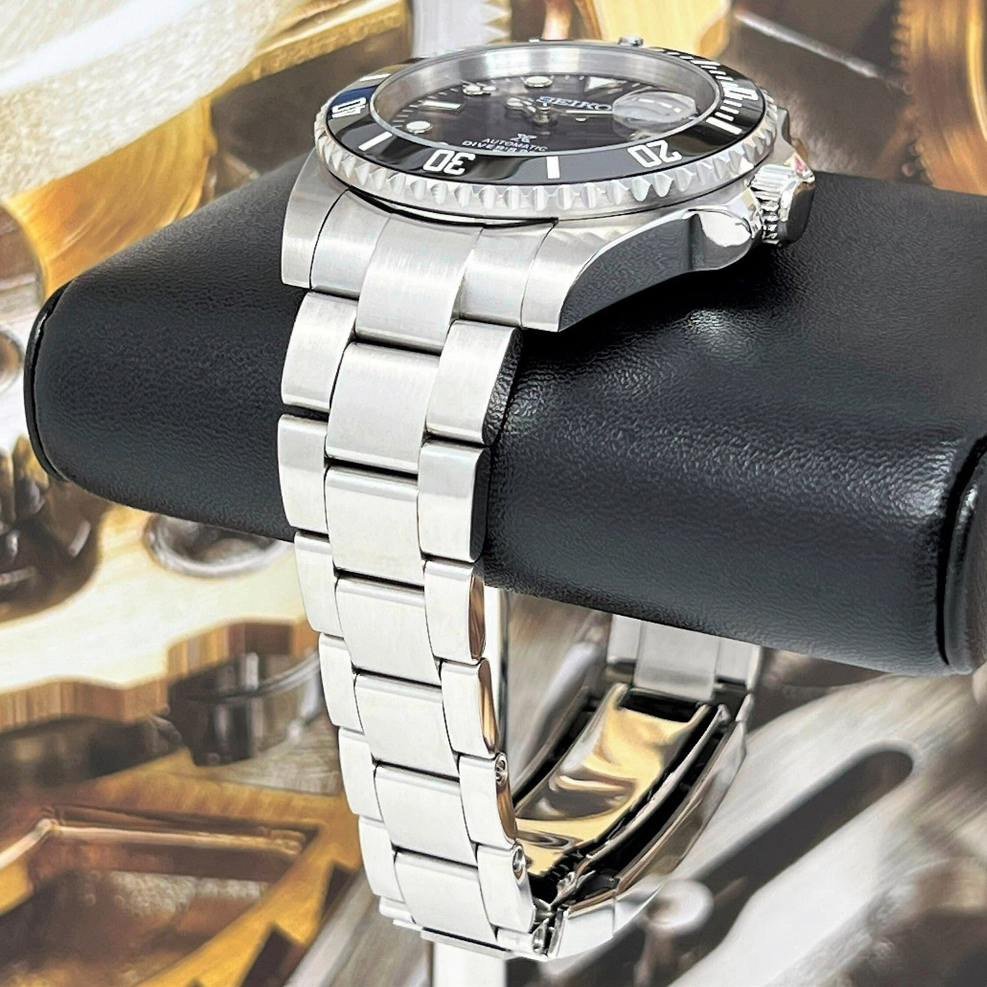 Iridescent Ocean Pearl Sub Custom Watch | Custom Mod | Purple | Mod | Watch Mod | Mother of Pearl MOP | Men's Watch | Sub