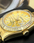 Palm Gold on Gold Datejust | 36mm | Fluted Bezel | Jub | Date | NH35 | Mod | Watch Mod | Custom Watch