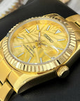 Palm Gold on Gold Datejust | 36mm | Fluted Bezel | Jub | Date | NH35 | Mod | Watch Mod | Custom Watch
