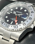 Custom Exp II Watch | 4 Hand GMT | Black and Orange 41mm | Stainless Steel Sports Watch | Black Dial | NH34 Automatic Movement
