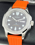 Custom Seikonaut Orange Modern Diver Watch | Turtle Dial | Rubber Dive Watch | Sport Watch | Men's Watch | NH36 Automatic Movement