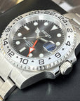 Custom Exp II Watch | 4 Hand GMT | Black and Orange 41mm | Stainless Steel Sports Watch | Black Dial | NH34 Automatic Movement