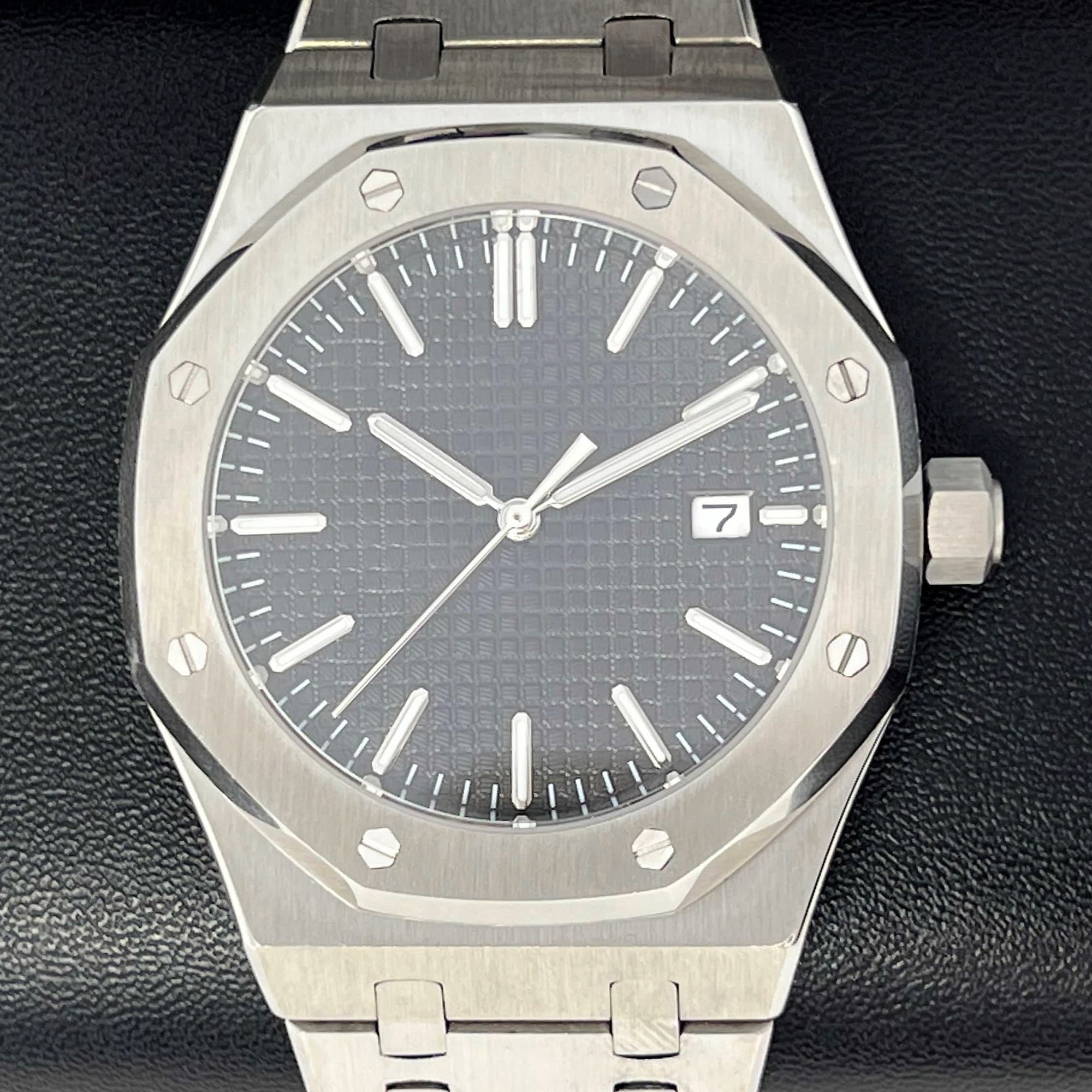 Seikoak Luxury Black Watch | Black Dial | Mod | Watch Mod | Custom Watch | NH35 Automatic Movement | 42mm | Steel Sport | Wristwatch