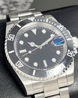 Custom Sub Black | Stainless Steel | Sapphire | Oyst Bracelet | Ceramic Bezel Mod | Watch Mod | with NH35 Movement