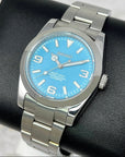 Custom Baby Blue Exp | Stainless Steel Watch | 36mm | Automatic Watch | NH35 Movement | Mod | Watch Mod | Sky Light Blue