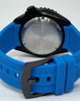 Custom Stealth Blackout Yacht | SKX007 | Men's Watch | Dive Watch | Blue Rubber | Mod | 100M | Custom Mod | Watch Mod | Diver