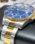 Custom Two Tone Bluesy Ocean Pearl Sub | Diver Watch | Purple | Mod | Watch Mod | Marine Dive Style Watch | Men's Watch | Sub