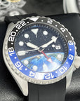 Global GMT Watch Mod | 4 Hand Dual Timezone | NH34 Automatic Movement | Custom Automatic Watch, Travel Watch, SKX Mod, Mod