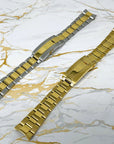 Yellow Gold and Two Tone Watch Strap | Stainless Steel | 20mm | Watch Band | Easy Glide | Quick Adjust Clasp | 904L | Watch Strap | Band