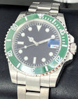Custom Emerald Sub | Green Watch | Dive Watch, Diver, Men Watch, Wristwatch, NH35 Automatic Watch, Green Bezel, Mod, Watch Mod, No Logo