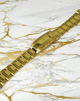 Yellow Gold and Two Tone Watch Strap | Stainless Steel | 20mm | Watch Band | Easy Glide | Quick Adjust Clasp | 904L | Watch Strap | Band