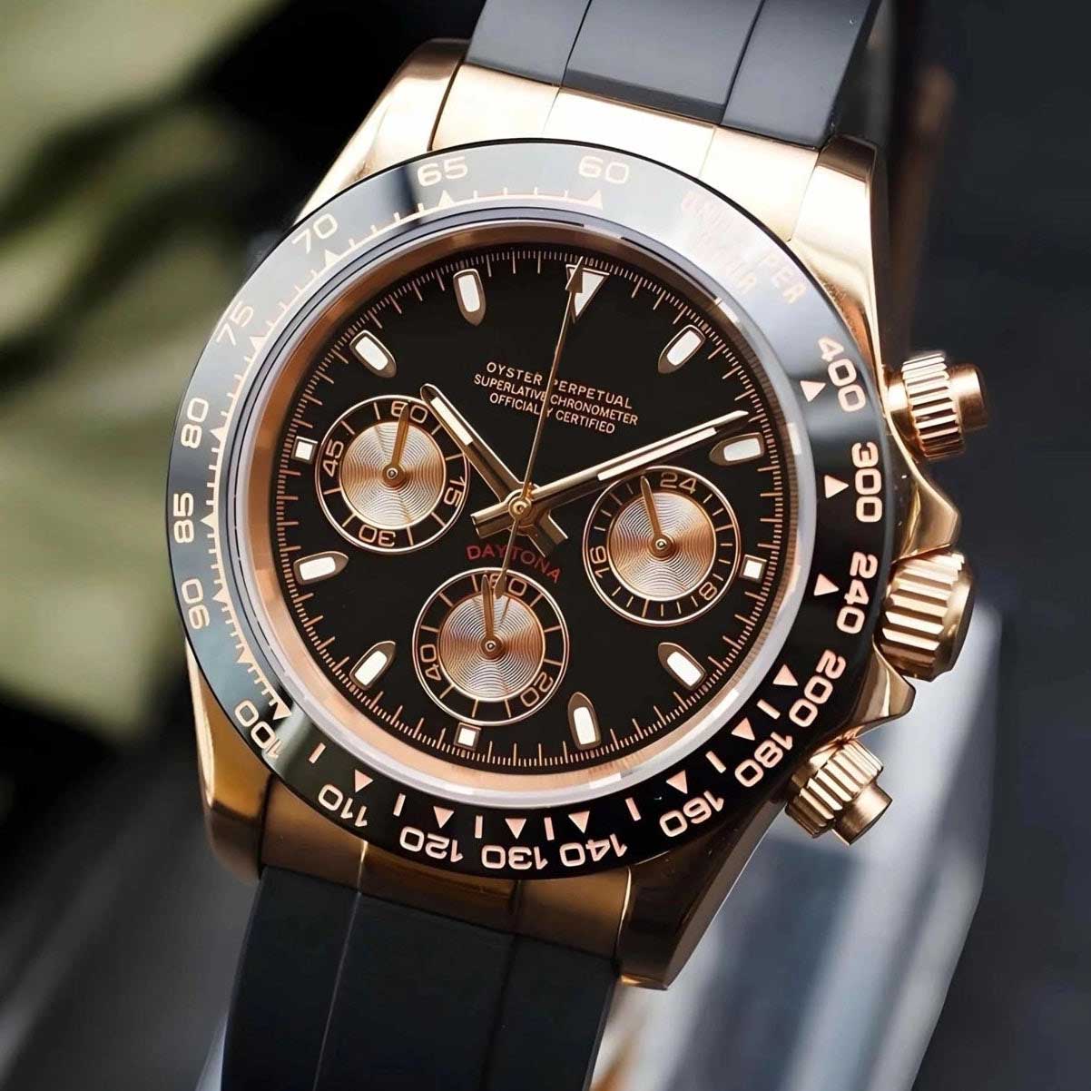 Rose Gold Daytona Chronograph | Arabic Dial Watch Mod | VK63 Movement